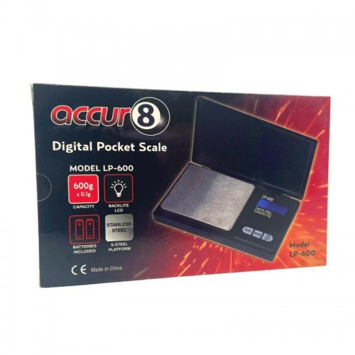 ACCUR8 POCKET DIGITAL SCALE  600 X 0.1GM (LP-600)      